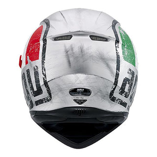 AGV K3 SV Silver Scudetto Motorcycle helmet - Matte Silver