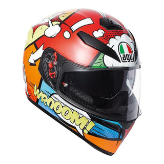 AGV K3 SV Balloon Motorcycle Helmet - Red/White