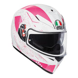 AGV K3 SV Izumi Motorcycle Helmet - White/Pink