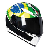 AGV K3 SV Morbidelli Motorcycle Helmet - Green/Yellow/White