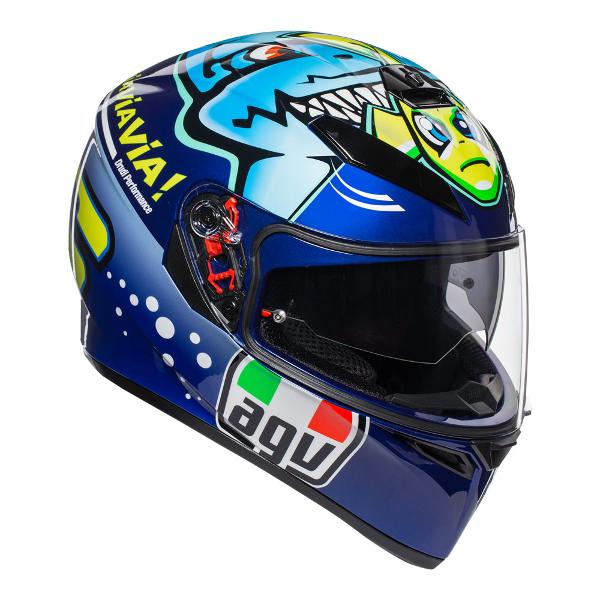 AGV K3 SV Rossi/Misano 2015 Motorcycle Helmet - Blue