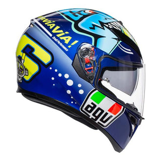 AGV K3 SV Rossi/Misano 2015 Motorcycle Helmet - Blue