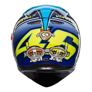 AGV K3 SV Rossi/Misano 2015 Motorcycle Helmet - Blue