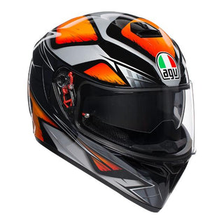 AGV K3 SV Liquefy Motorcycle Helmet - Black/Orange