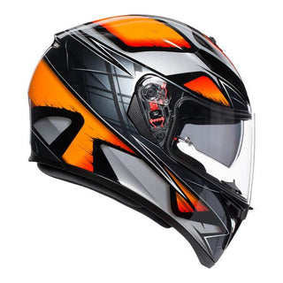 AGV K3 SV Liquefy Motorcycle Helmet - Black/Orange