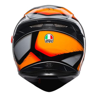 AGV K3 SV Liquefy Motorcycle Helmet - Black/Orange