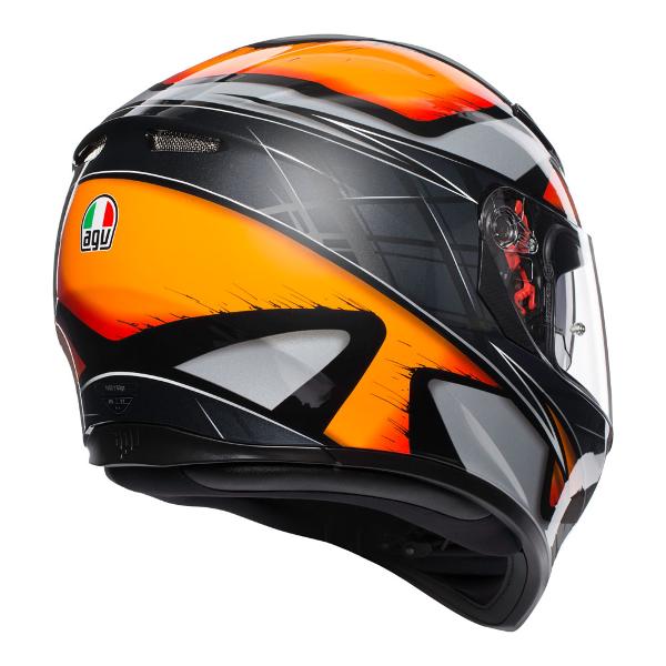 AGV K3 SV Liquefy Motorcycle Helmet - Black/Orange