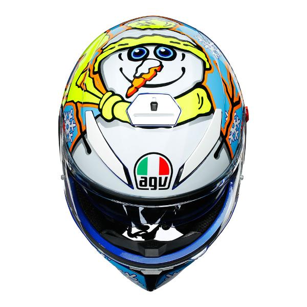 AGV K3 SV Rossi Winter Test 2016 Motorcycle Full Face Helmet - White/Blue