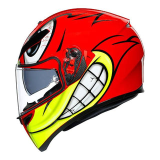 AGV K3 SV Birdy Motorcycle Full Face Helmet - Red/Yellow