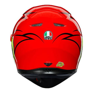 AGV K3 SV Birdy Motorcycle Full Face Helmet - Red/Yellow