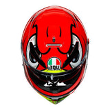 AGV K3 SV Birdy Motorcycle Full Face Helmet - Red/Yellow