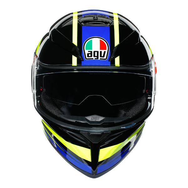 AGV K3 SV Ride 46 Motorcycle Full Face Helmet - Blue/Rossi