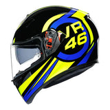 AGV K3 SV Ride 46 Motorcycle Full Face Helmet - Blue/Rossi