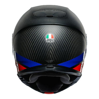 AGV Sports Modular Layer Motorcycle Full Face Helmet - Carb/Red/Blue