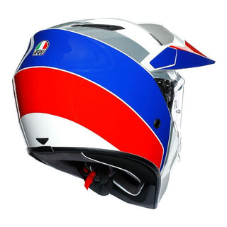 AGV AX9 Atlante Motorcycle Full Face Helmet - White/Blue/Red