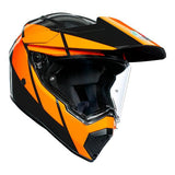 AGV AX9 Trail Motorcycle Full Face Helmet - Gunmetal/Orange