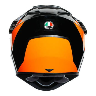 AGV AX9 Trail Motorcycle Full Face Helmet - Gunmetal/Orange