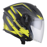 AGV K5 Jet Urban Hunt Motorcycle Helmet -  Matt Black/Yellow