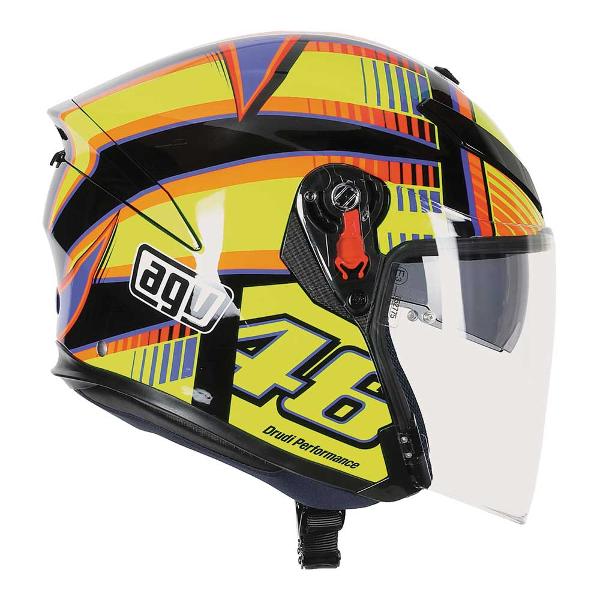 AGV K5 JET Soleluna Motorcycle Helmet - Yellow/Black