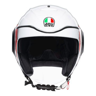 AGV Orbyt Brera Motorcycle Helmet - White/Grey/Red