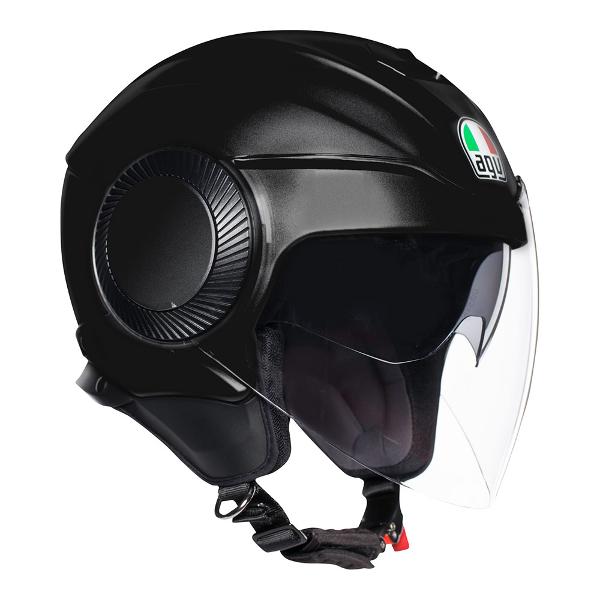 AGV Orbyt Motorcycle Open Face Helmet - Matte Black