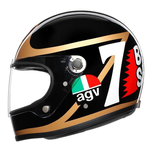 AGV X3000 Barry Sheene Motorcycle Helmet - Black