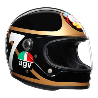 AGV X3000 Barry Sheene Motorcycle Helmet - Black