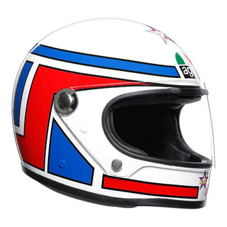 AGV X3000 Lucky Motorcycle Helmet - Red/White/Blue