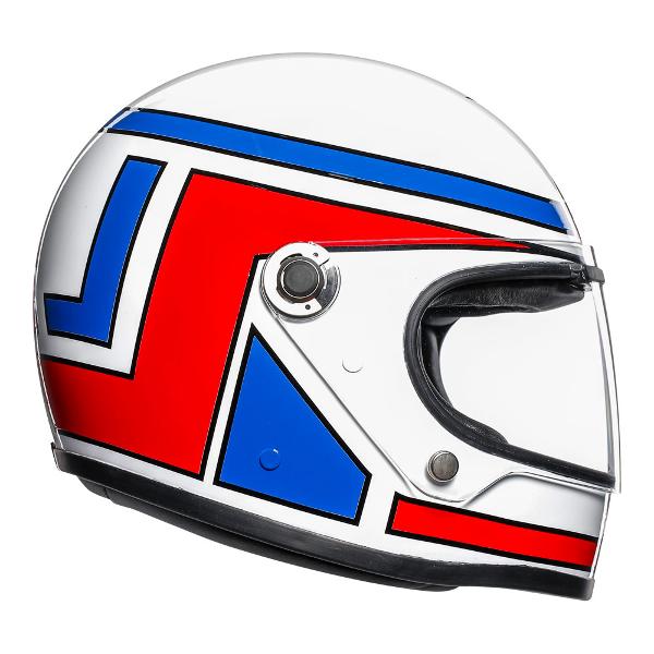 AGV X3000 Lucky Motorcycle Helmet - Red/White/Blue