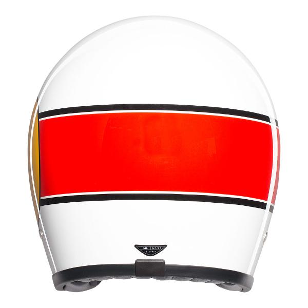 AGV X70 Mino 73 Open Face Motorcycle Helmet - White/Red