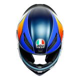 AGV K1 Power Motorcycle Full Face Helmet - Matt Blue/Orange/White
