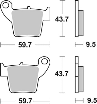 SBS FRICTION - Sinter Off Road Rear Brake Pads - 777SI-