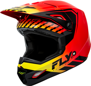 Fly Racing Kinetic Menace Helmet - Red/Black/Yellow