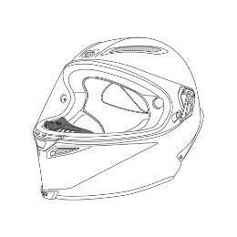 AGV Breath Deflector Pista GP R For Motorcycle Helmet