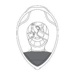 AGV Wind Protector For K1 Helmet (XS-MS) - Black