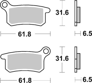 SBS Offroad Racing Brake Pads FR-RR - 783RSI-