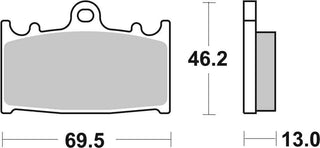 SBS Sintered Brake Pads Rear Road - 789LS-