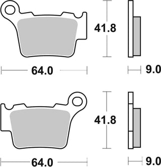SBS Offroad Racing Brake Pads FR-RR - 791RSI-