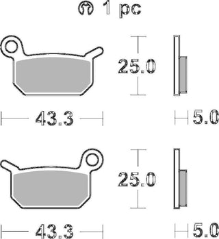 SBS Offroad Racing Brake Pads FR-RR - 794RSI-