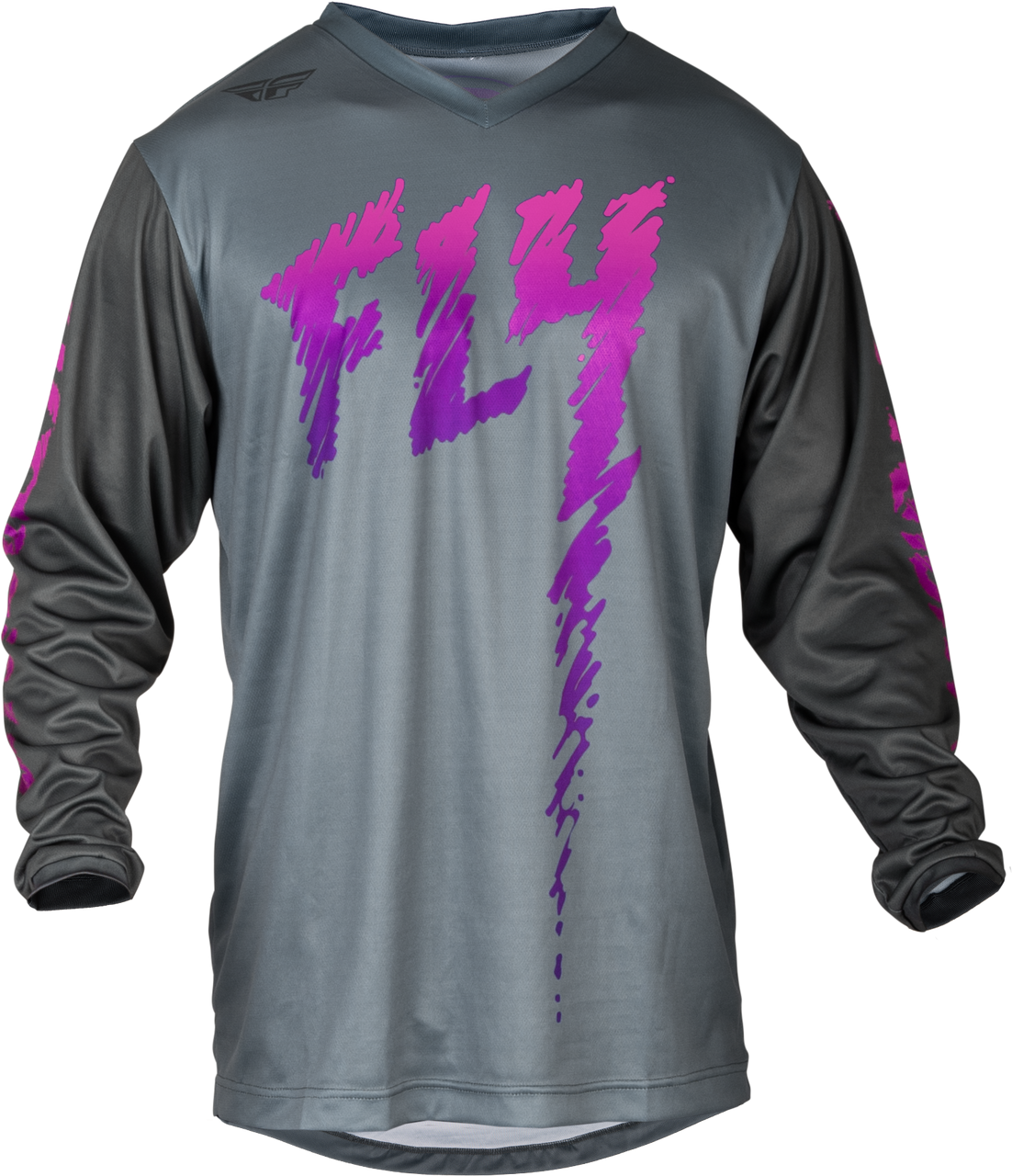 Fly Racing 2024 F-16 Jersey - Grey Charcoal Pink