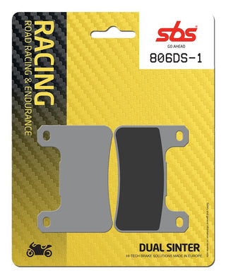 SBS FRICTION - Dual Sinter Racing Brake Pads Moto2, 3 & WSBK SPEC - 806DS-