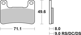 SBS Street Performance Evo SP Pads - 806SP-