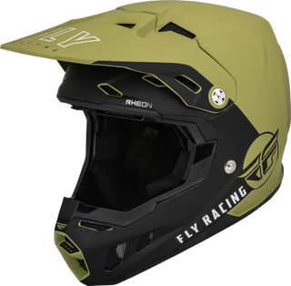 Fly Racing Youth Formula CC Centrum Helmet - Olive Green Black