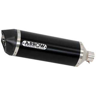 Arrow Race-Tech Dark Aluminium Slip-On Muffler w/Carbon End Cap for Ducati Hypermotard/Hyperstrada 821/939