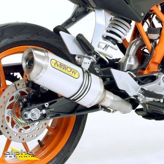 Arrow Street Thunder Aluminium Slip-On Muffler w/Steel End Cap for KTM RC 125 15-16/RC 390 15-16/Duke 390 13-16