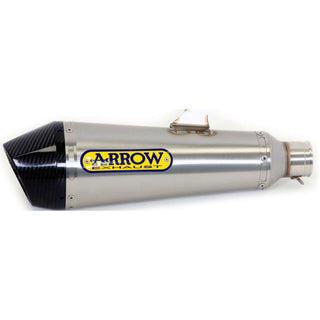 Arrow X-Kone Nichrom Slip-On Muffler w/Carbon End Cap for Suzuki GSX-R 1000/1000 R 17-20