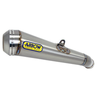 Arrow Pro-Race Nichrom Slip-On Mufflers w/Steel End Cap for Ducati Scrambler 800 Desert Sled 17-20