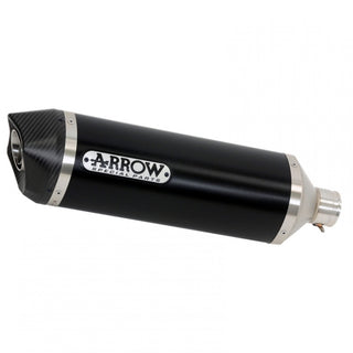 Arrow Race-Tech Dark Aluminium Slip-On Muffler w/Carbon End Cap for Kawasaki ZX-6R 636 19-21