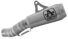 Arrow Pro-Race Titanium Slip-On Muffler w/Titanium End Cap for Kawasaki ZX-10R/ZX-10RR 2021