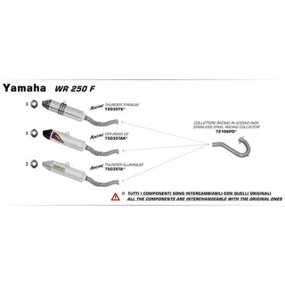 Arrow Stainless Steel Racing Collector Pipe for Yamaha WR 250 F 12-13